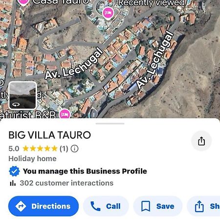 Big Villa Tauro With Private Heated Saltwater Pool & Jacuzzi & Bbq & Game Room & Arcade Games Mogan Bagian luar foto